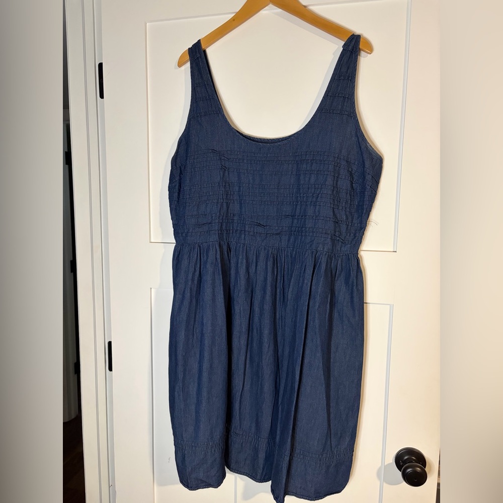 Old Navy Denim Blue V-Neck Top